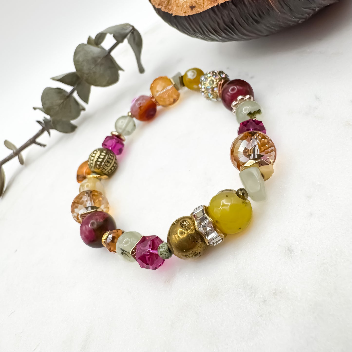 Prairie Sunsets Fuschia & Firelight Bracelet (9)