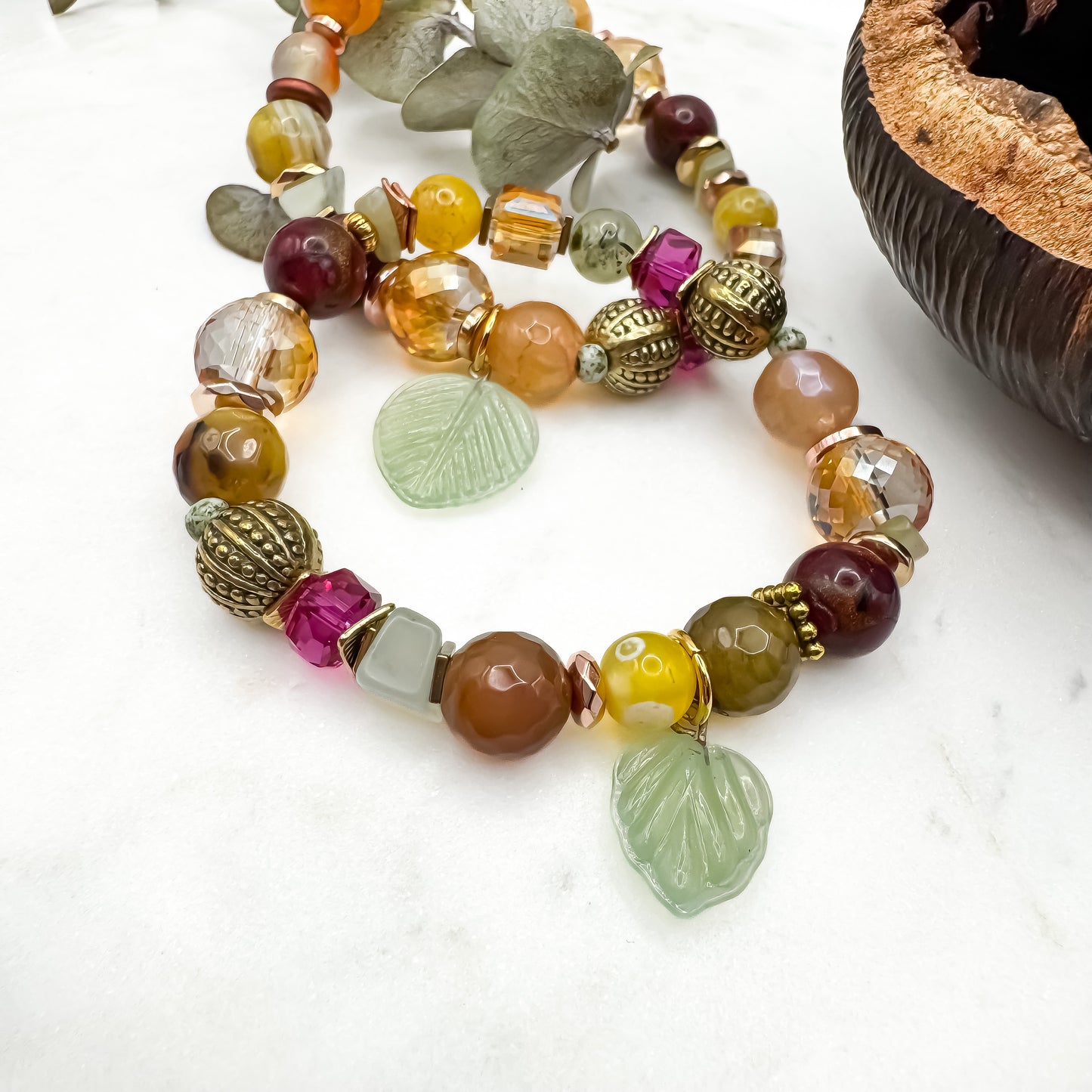 Prairie Sunsets Fuschia & Firelight Bracelet (8)