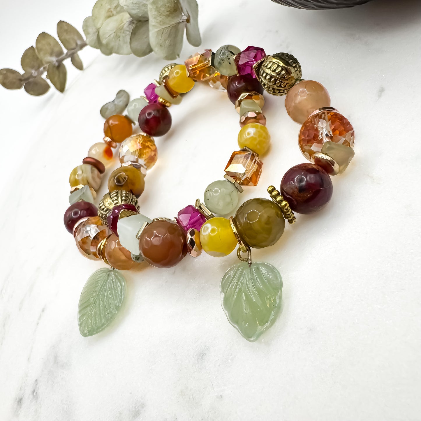 Prairie Sunsets Fuschia & Firelight Bracelet (7)