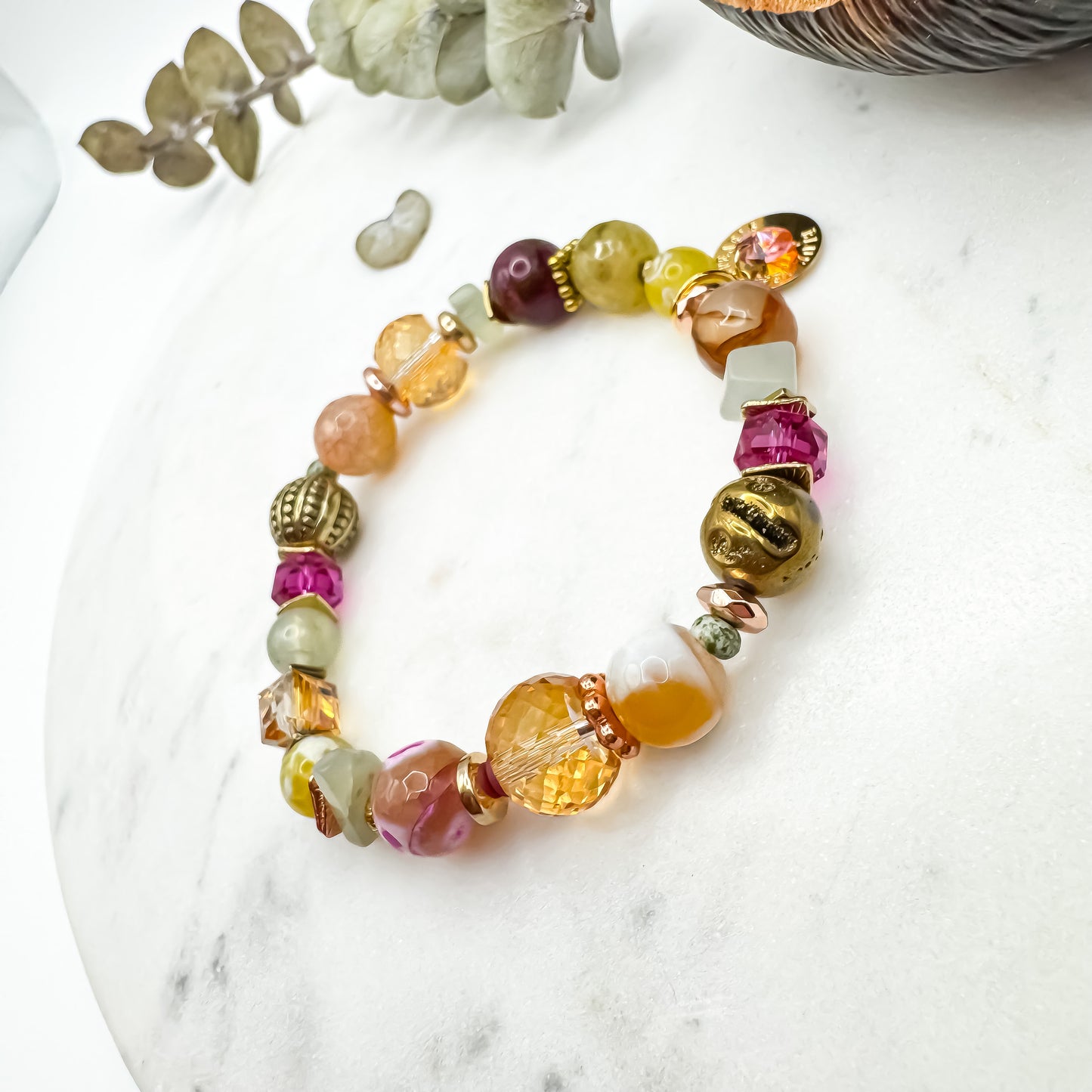 Prairie Sunsets Fuschia & Firelight Bracelet (6)
