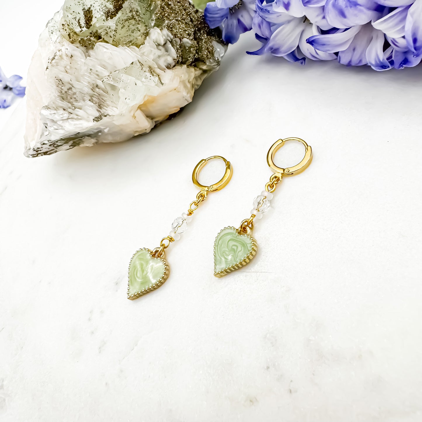 Everyday Heart Hoops - Mint