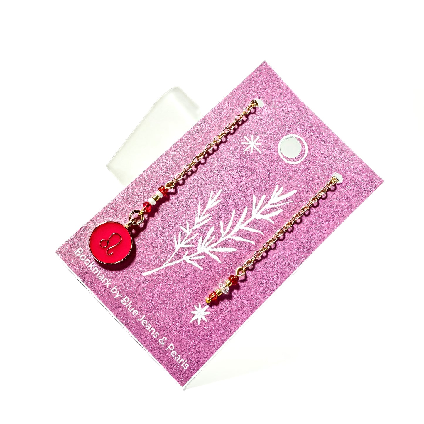 Leo (Lion) Chain & Charm Bookmark (July 23 - Aug 22)