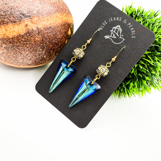 Ocean Prism Earrings | 14kt Gold Hooks