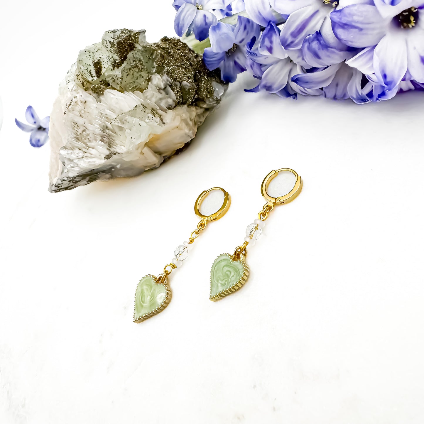Everyday Heart Hoops - Mint