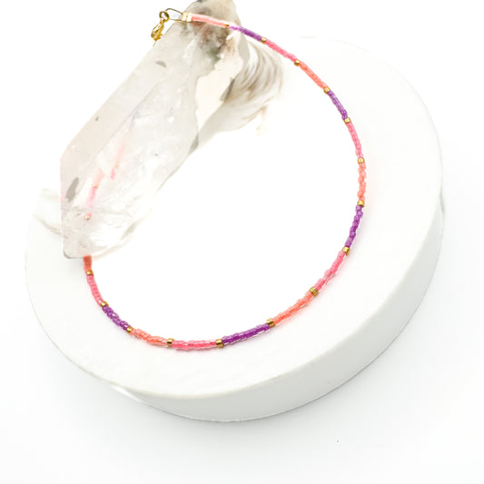 Kissed by Petals - Miyuki Anklet (Gold Accents)