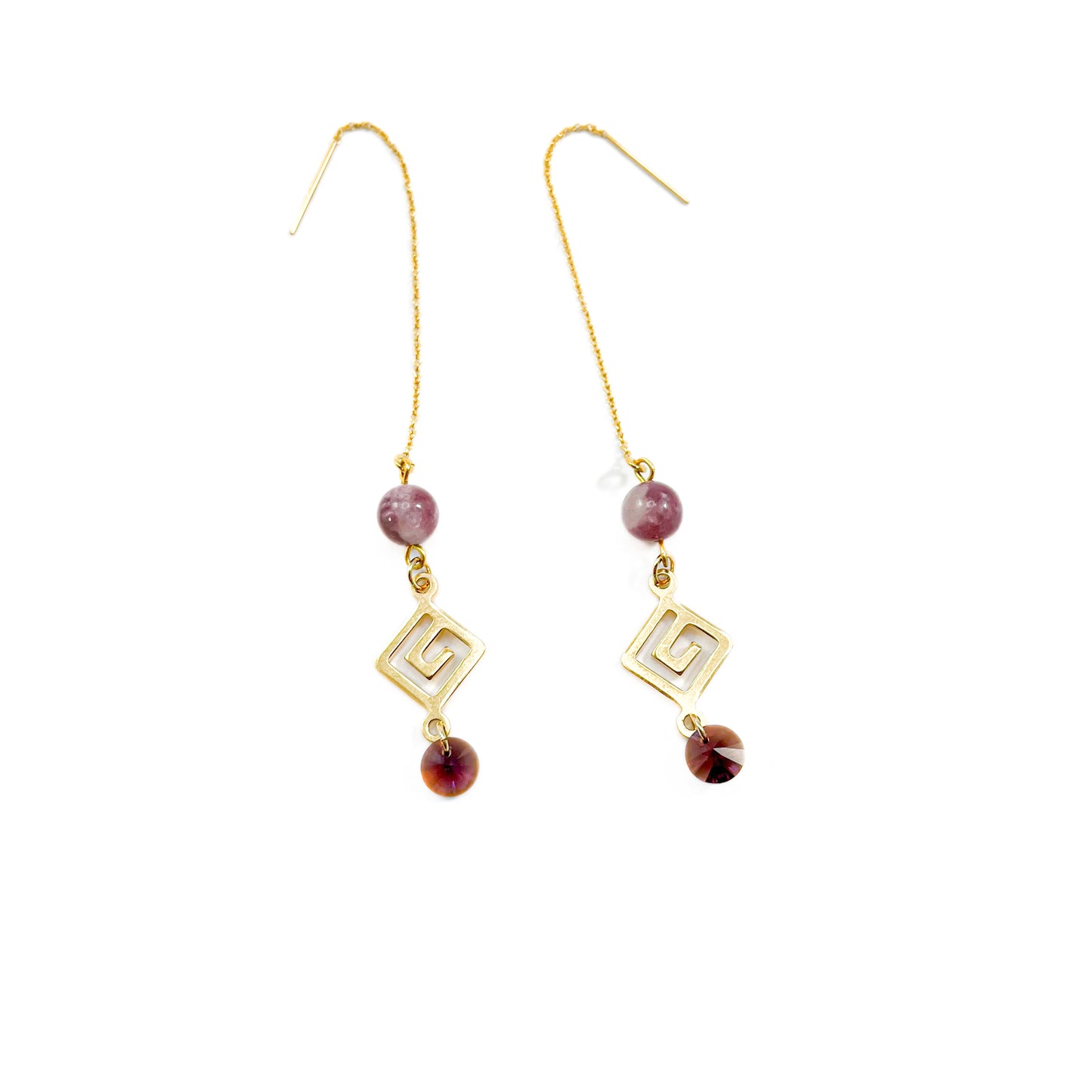 Lepidolite Drop Threader