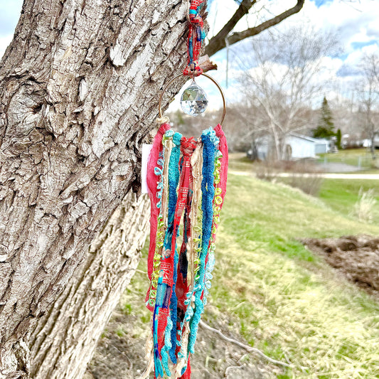 Sari Silk Suncatchers - Tropical Tango