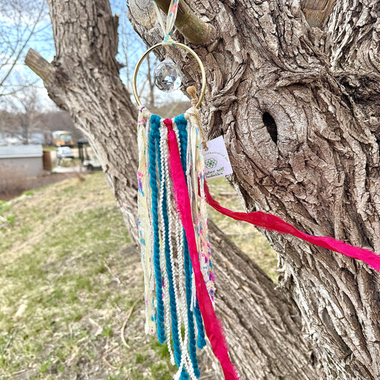 Sari Silk Suncatchers - Electric Cotton Candy