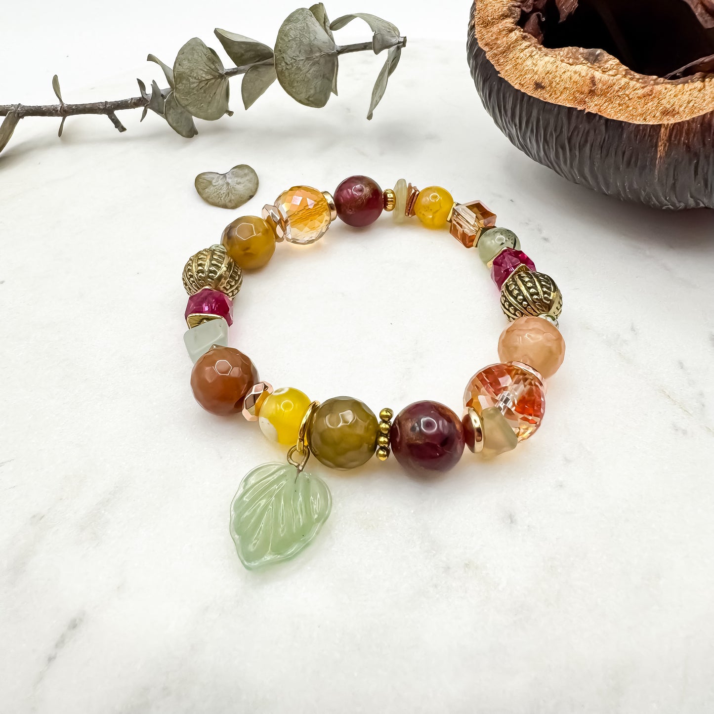 Prairie Sunsets Fuschia & Firelight Bracelet (8)