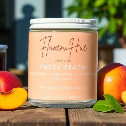 Fuzzy Peach Candle (8oz)