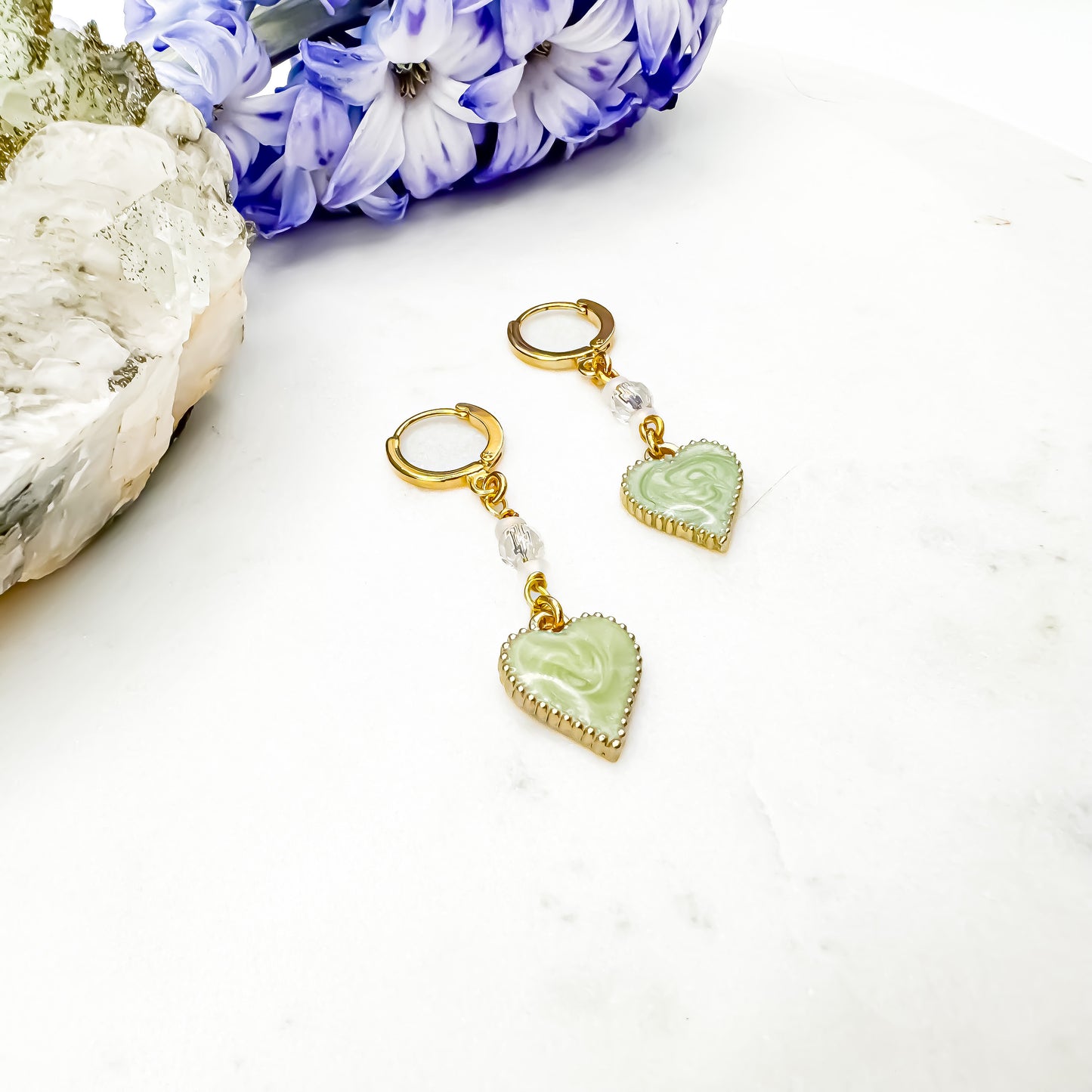 Everyday Heart Hoops - Mint