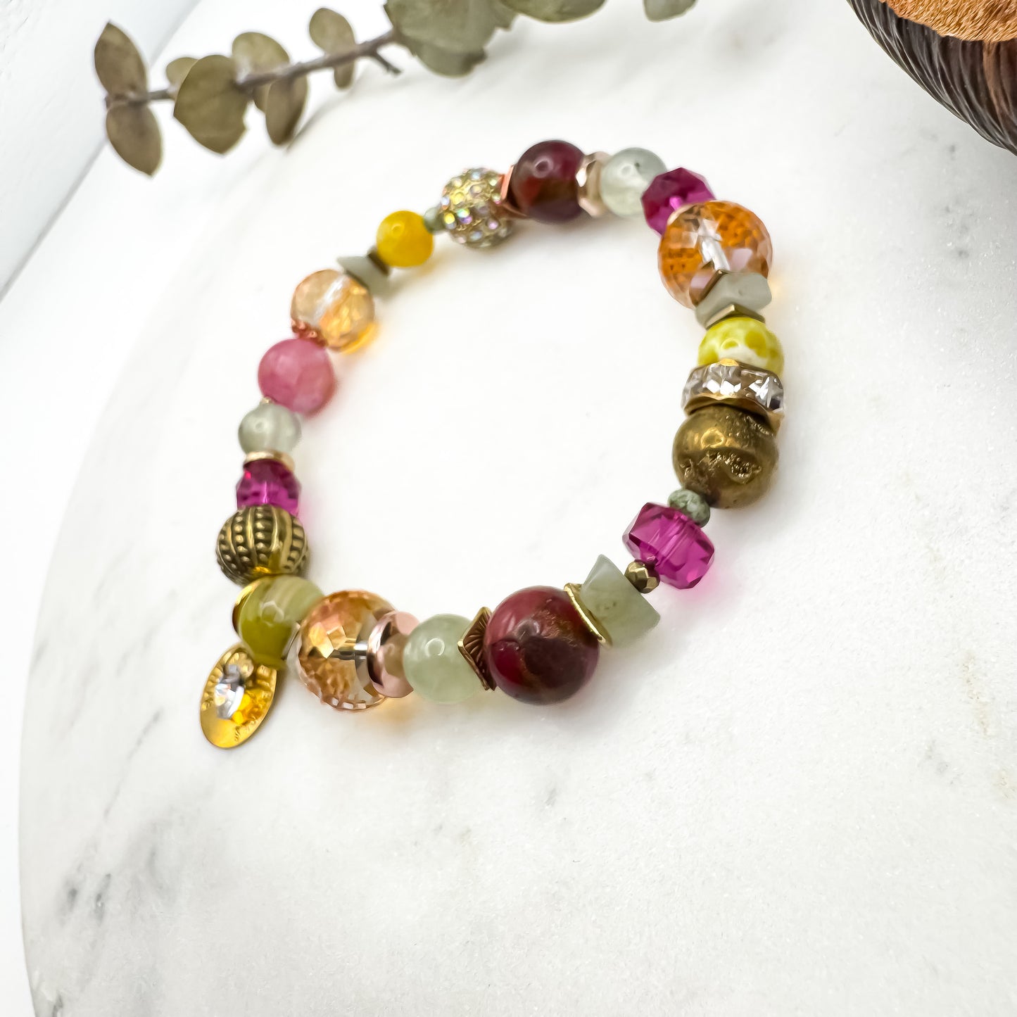 Prairie Sunsets Fuschia & Firelight Bracelet (10)