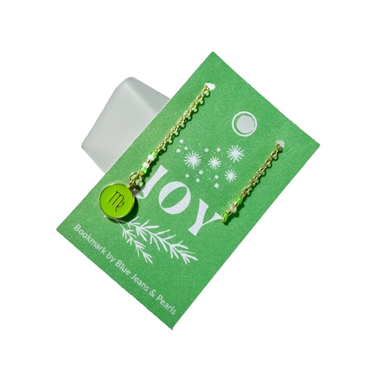 Virgo (Virgin) Chain & Charm Bookmark (Aug 23 - Sept 22)