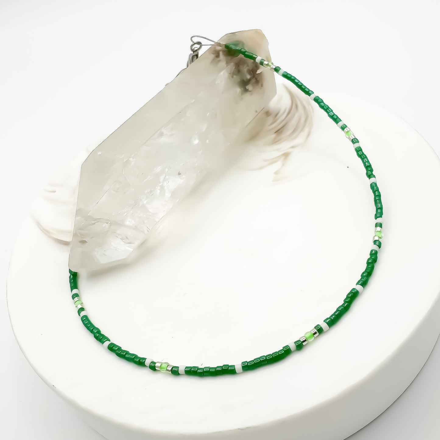 Prairie Proud – Miyuki Anklet (Silver Accents)