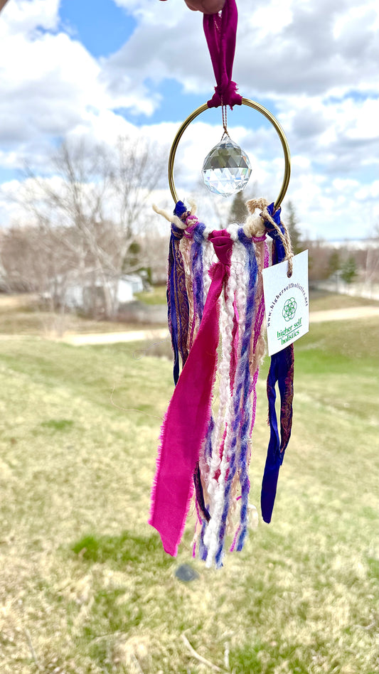Sari Silk Suncatchers - Wildberry Skies