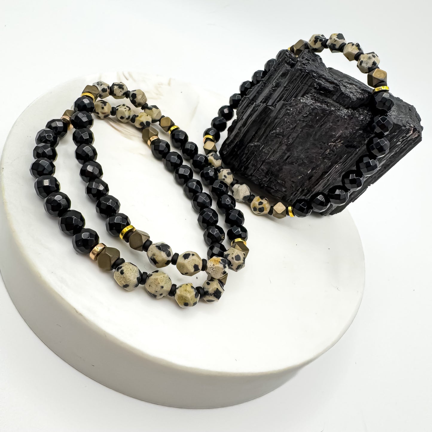 Grounded in Gold (Beaded Bracelet - 6mm)