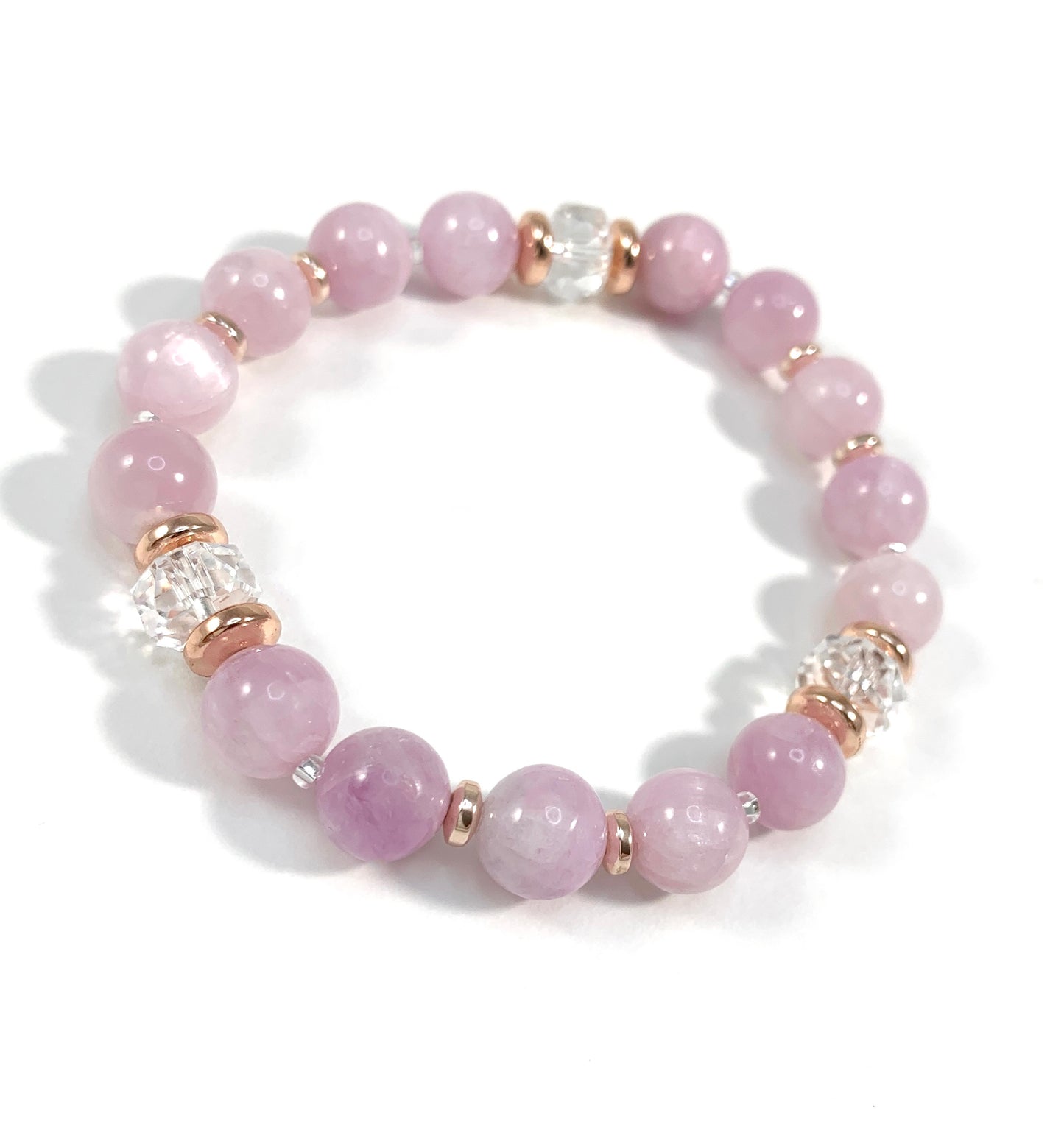 Kunzite Beaded Bracelet 8mm