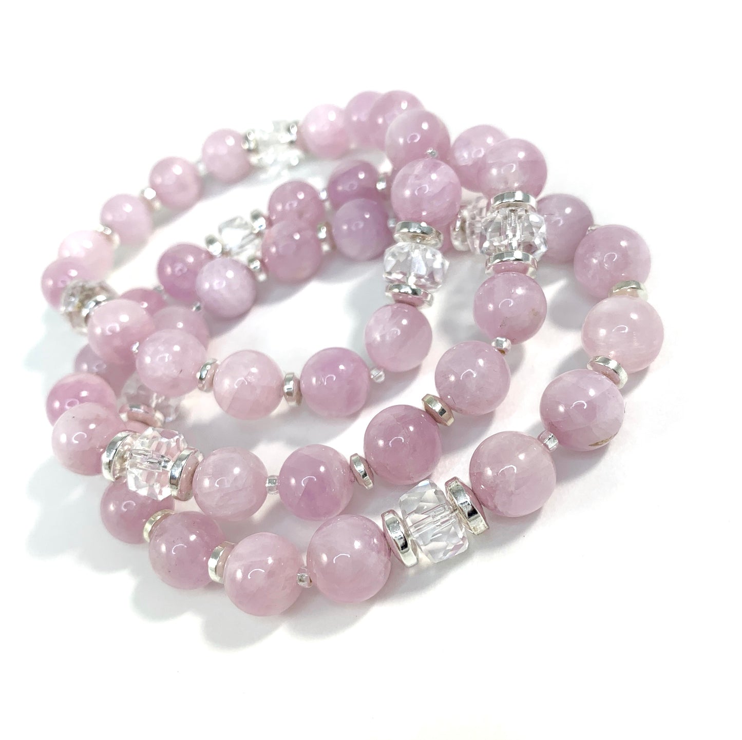Kunzite Beaded Bracelet 8mm