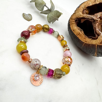 Prairie Sunsets Fuschia & Firelight Bracelet (5)