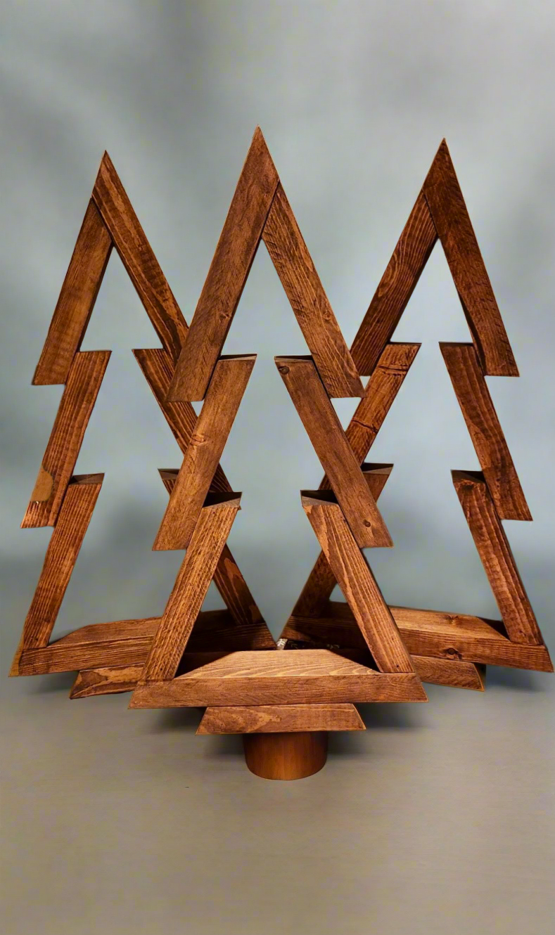 Handcrafted Wooden Christmas Trees – 2 Foot | Made to Order