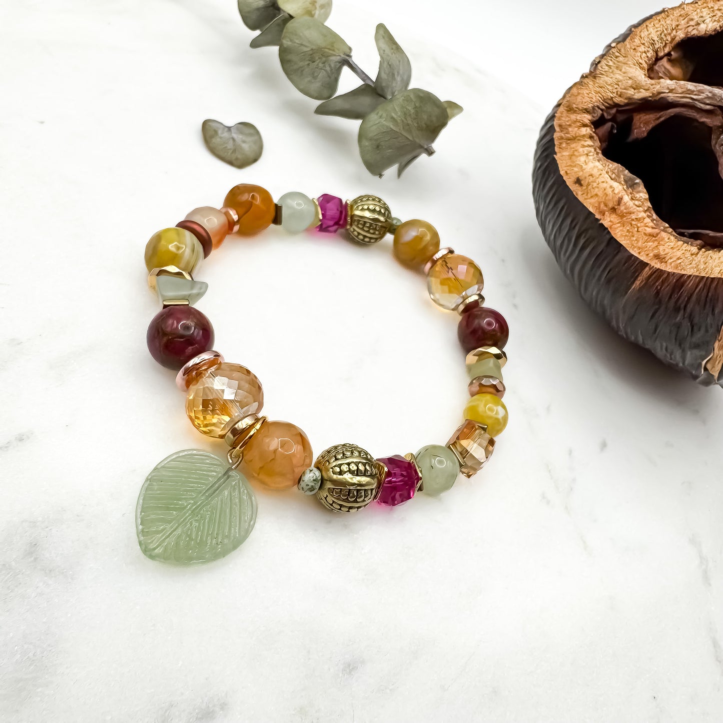 Prairie Sunsets Fuschia & Firelight Bracelet (7)
