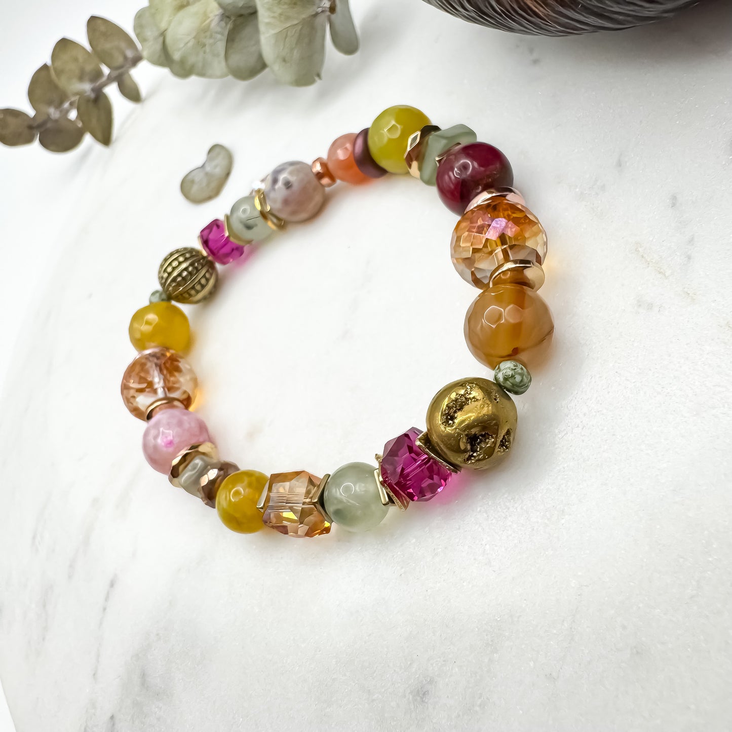 Prairie Sunsets Fuschia & Firelight Bracelet (5)