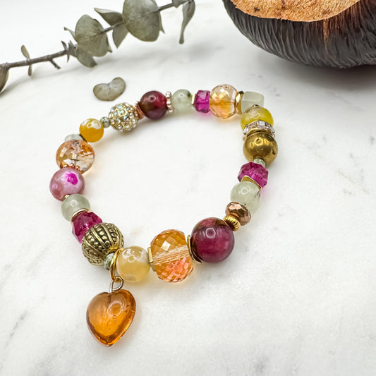 Prairie Sunsets Fuschia & Firelight Bracelet (9)