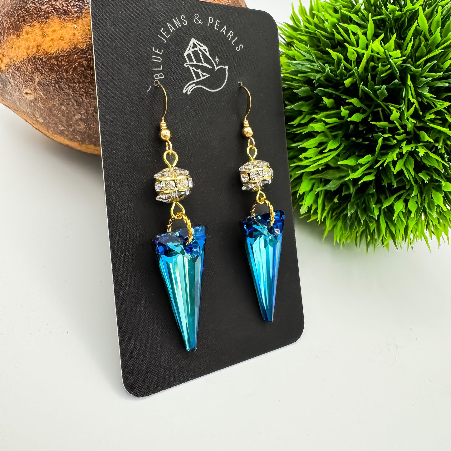 Ocean Prism Earrings | 14kt Gold Hooks