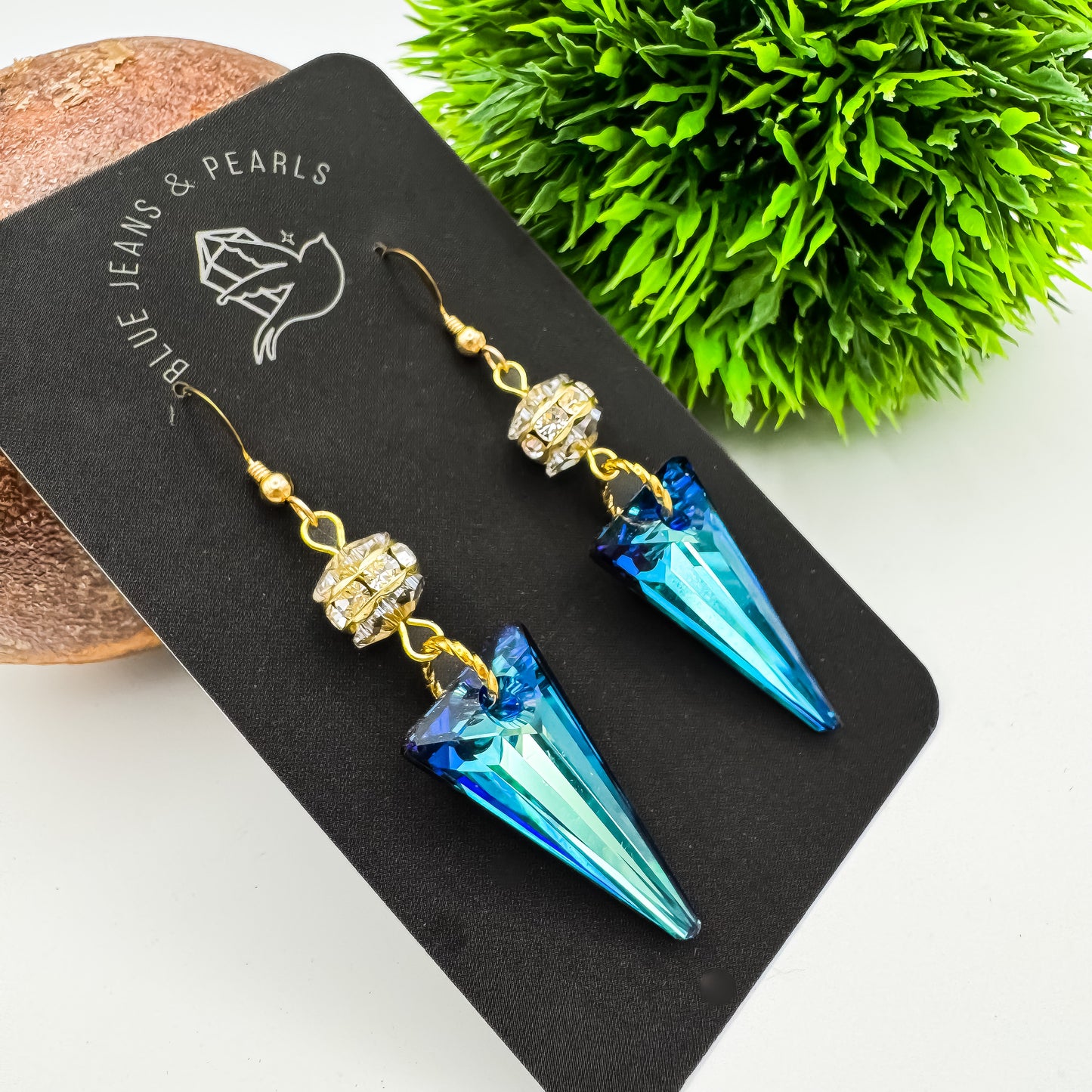 Ocean Prism Earrings | 14kt Gold Hooks
