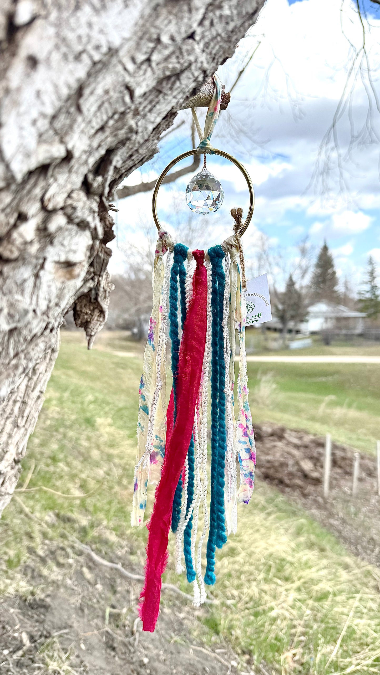Sari Silk Suncatchers - Electric Cotton Candy