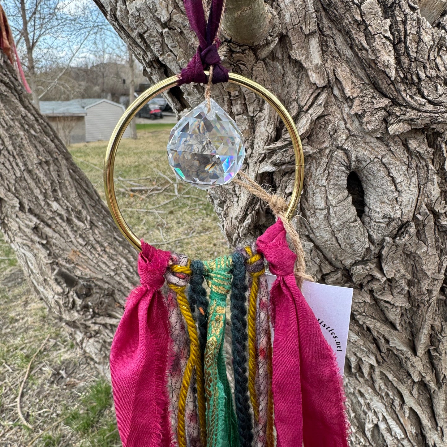 Sari Silk Suncatchers - Emerald Essence