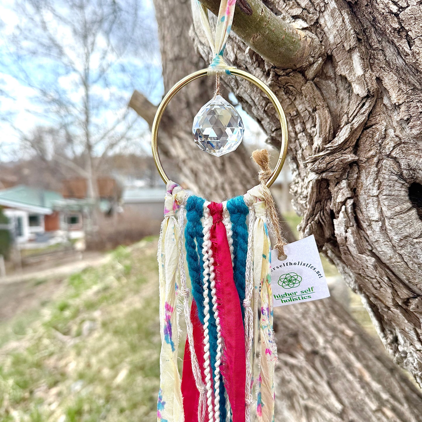 Sari Silk Suncatchers - Electric Cotton Candy