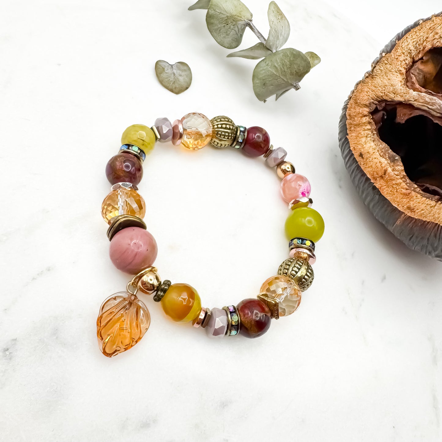 Prairie Sunsets Fuschia & Firelight Bracelet (3)