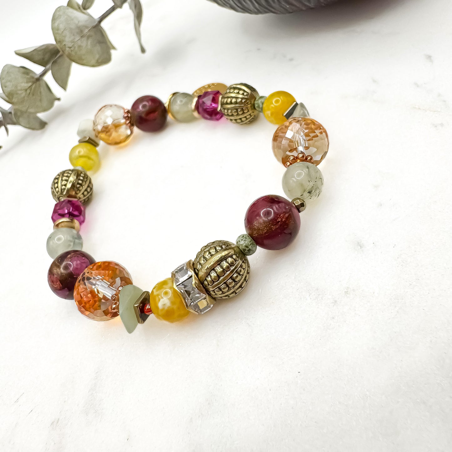 Prairie Sunsets Fuschia & Firelight Bracelet (11)