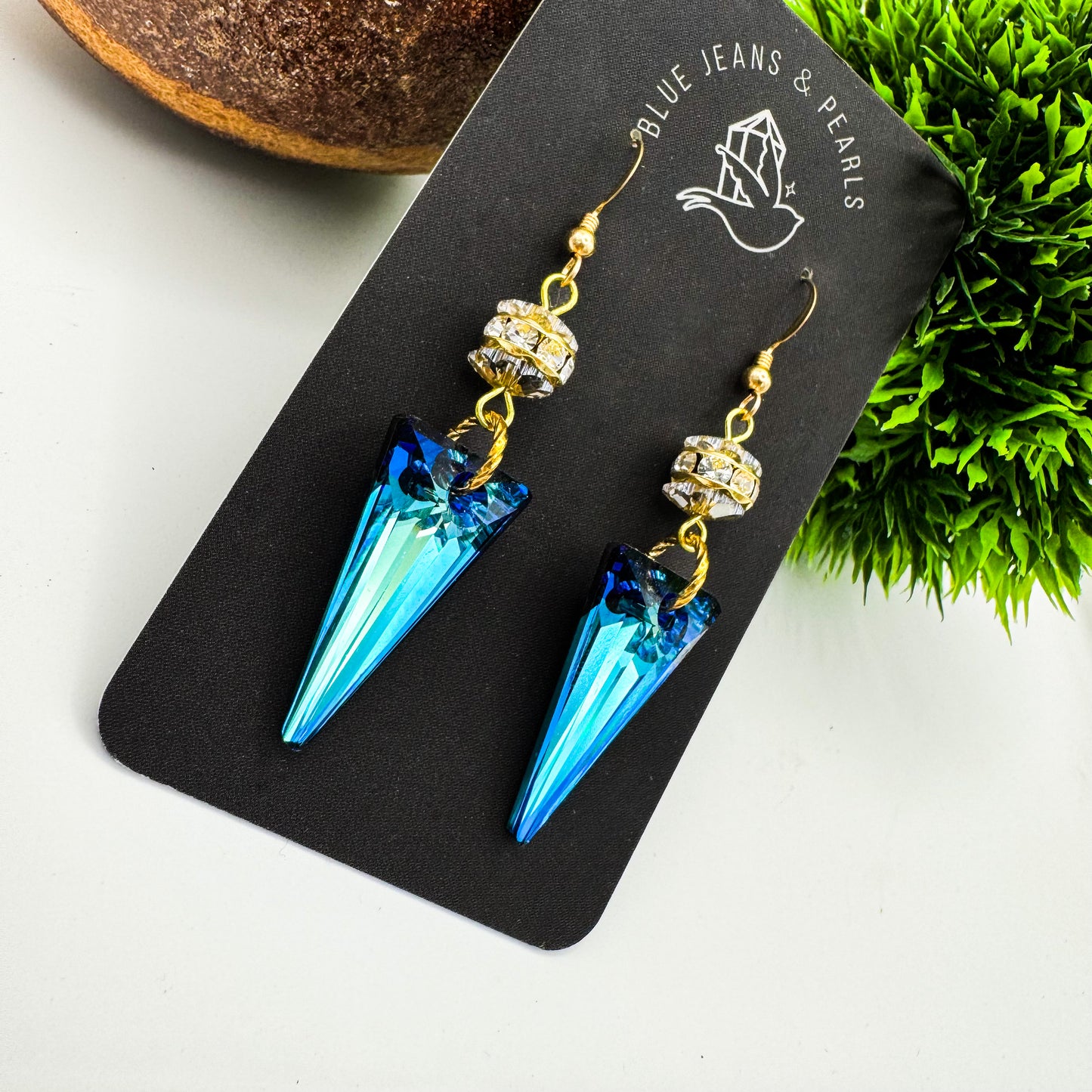 Ocean Prism Earrings | 14kt Gold Hooks