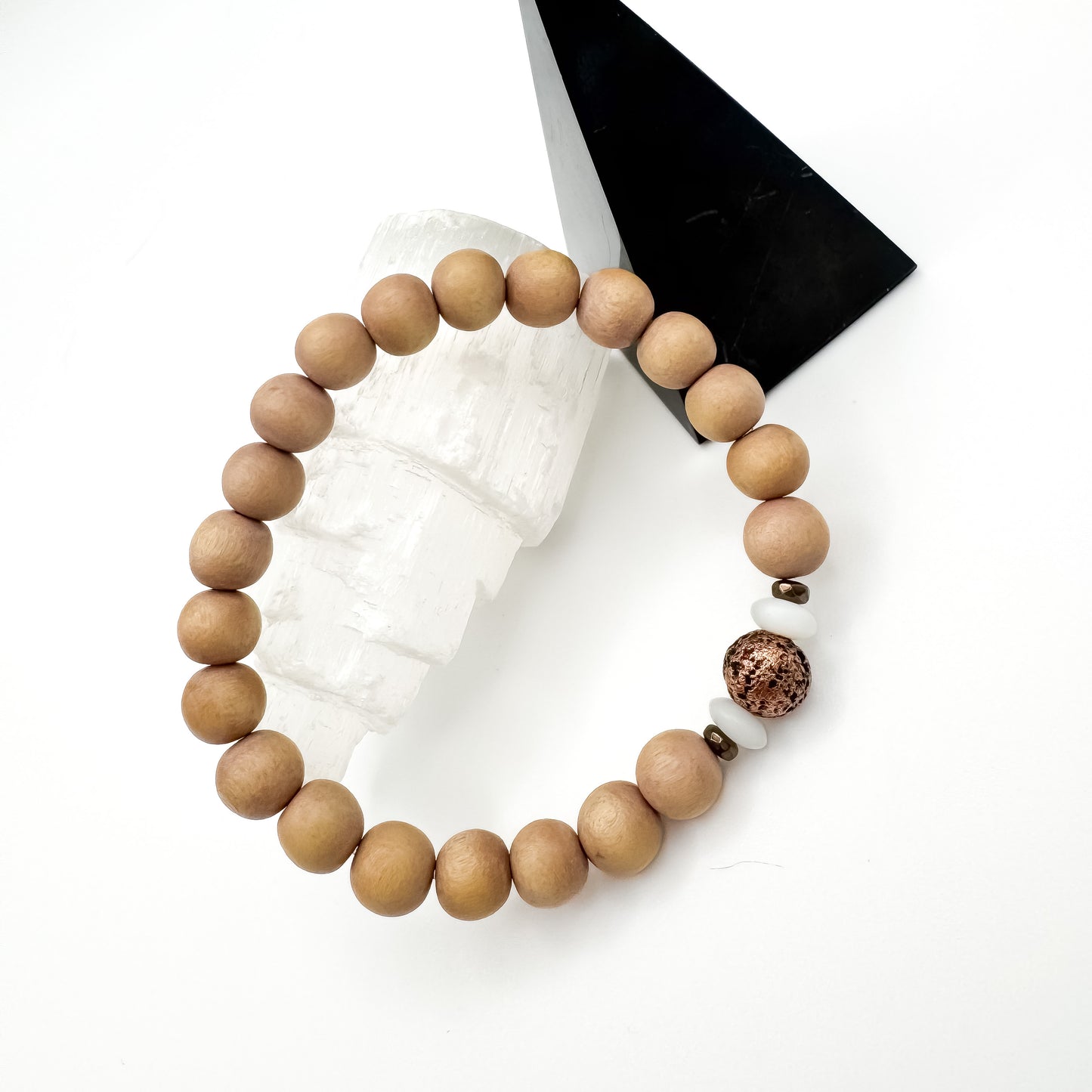 Earth’s Elements | Wood & Natural Accents Bracelet - Brown & Copper
