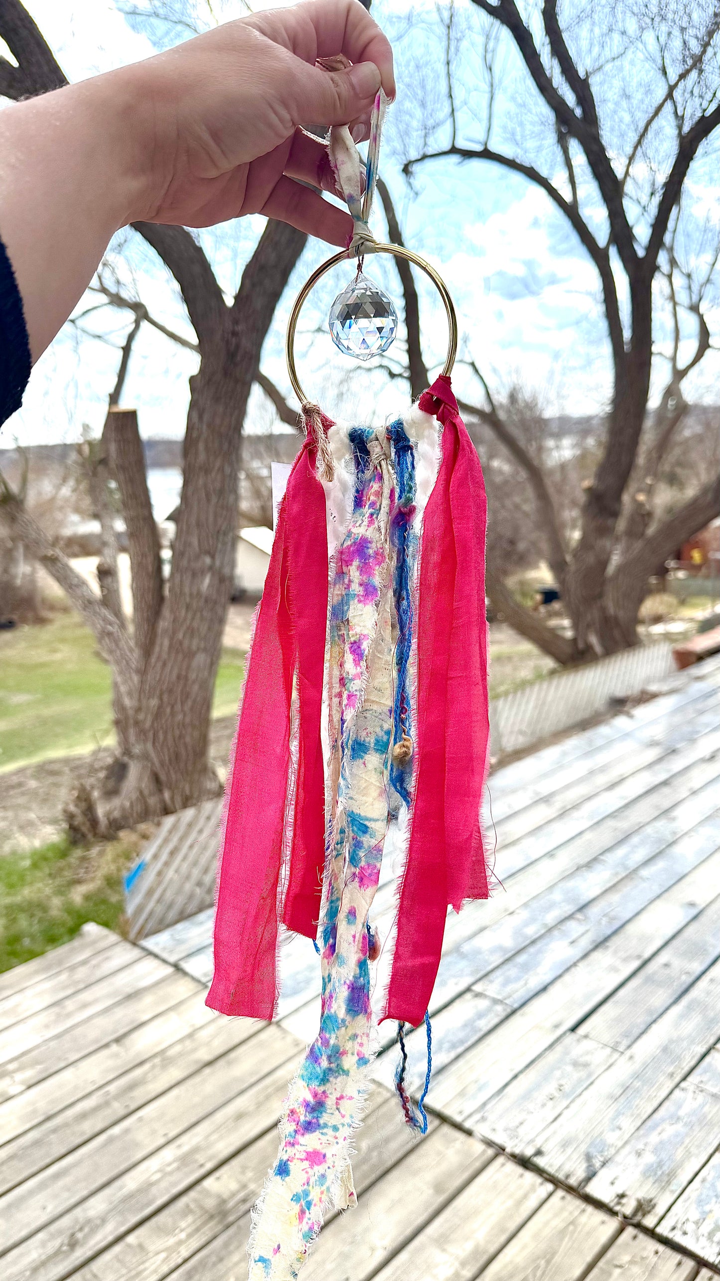 Sari Silk Suncatchers - Confetti Skies