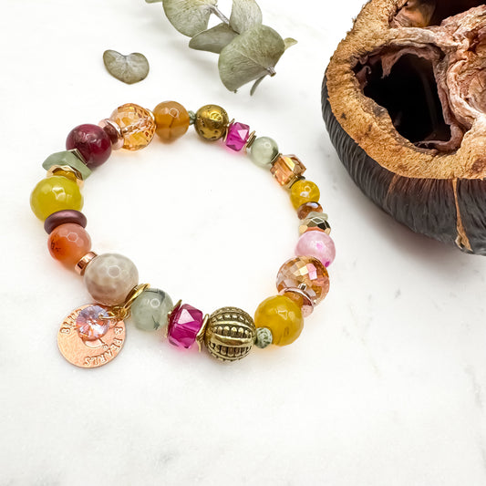 Prairie Sunsets Fuschia & Firelight Bracelet (5)