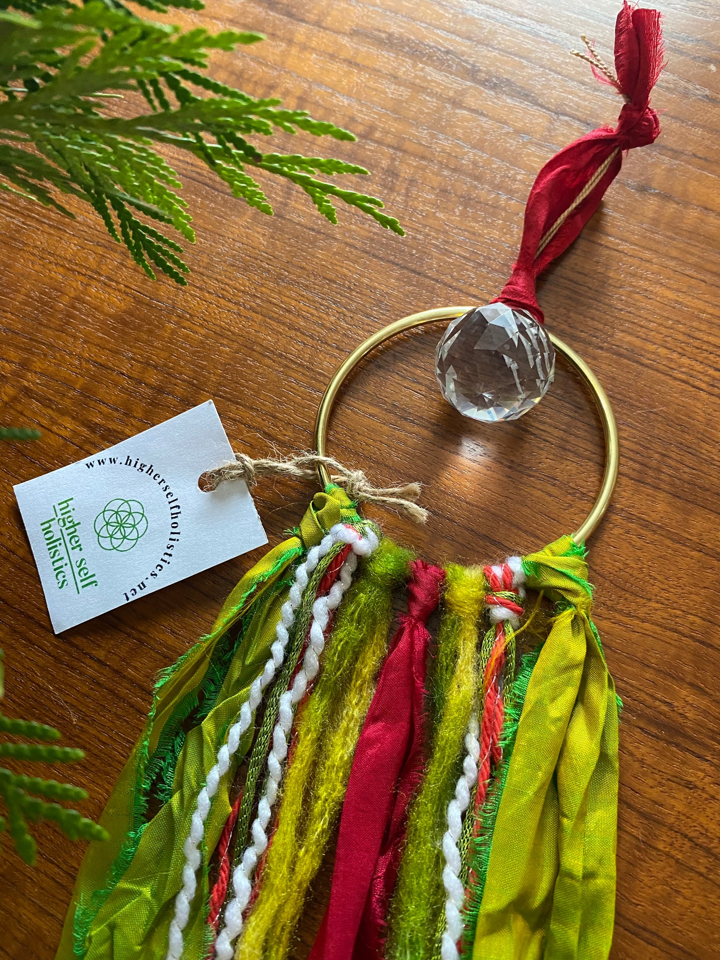 Sari Silk Christmas Suncatchers