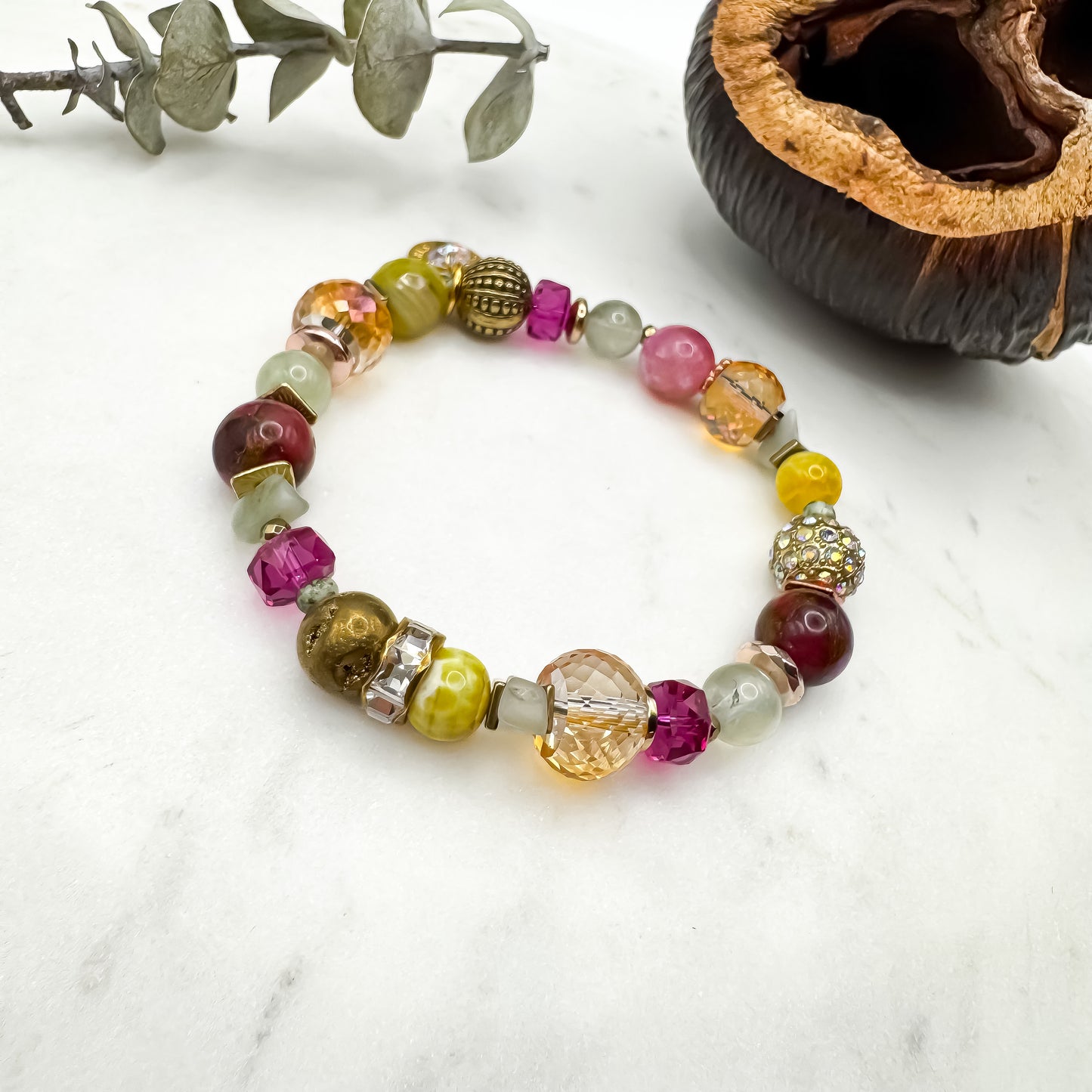Prairie Sunsets Fuschia & Firelight Bracelet (10)