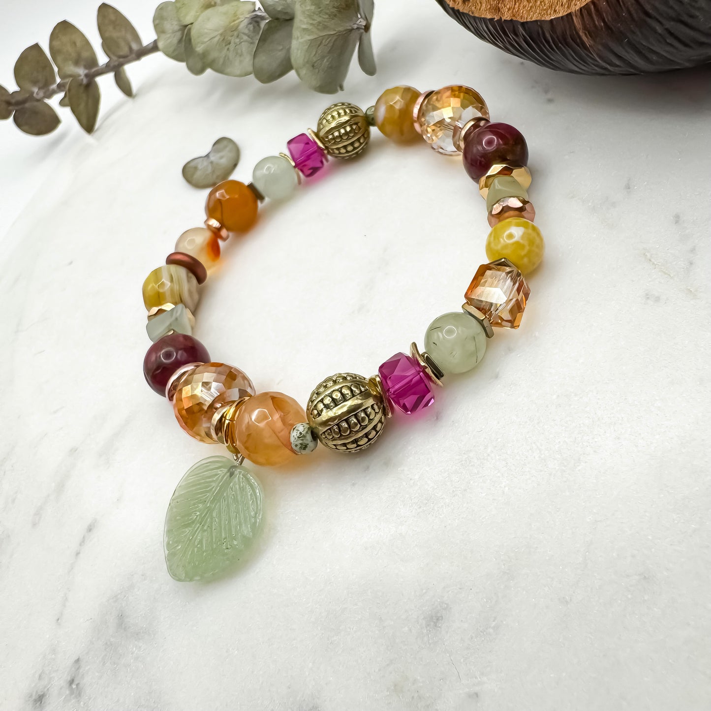 Prairie Sunsets Fuschia & Firelight Bracelet (7)