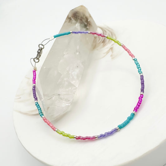 Mermaid Magic - Miyuki Anklet (Silver Accents)