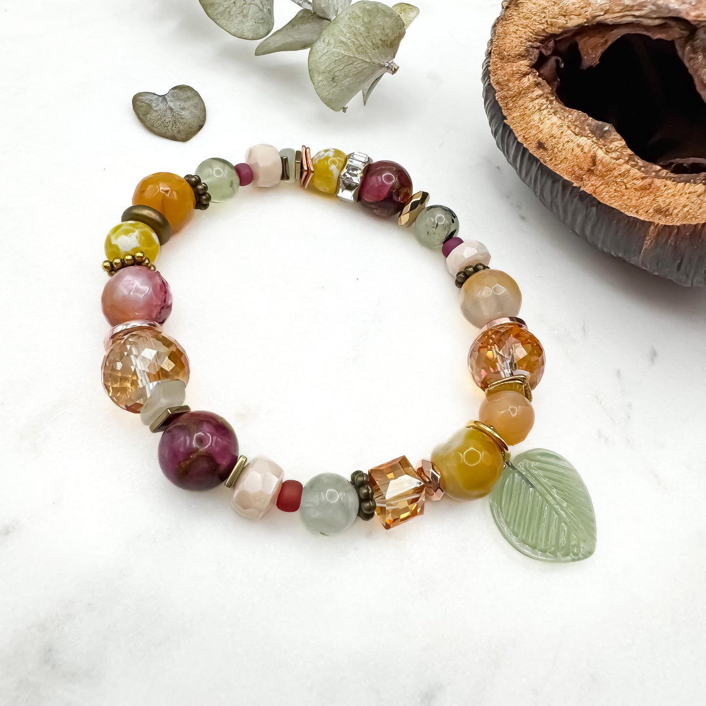 Prairie Sunsets Fuschia & Firelight Bracelet (2)