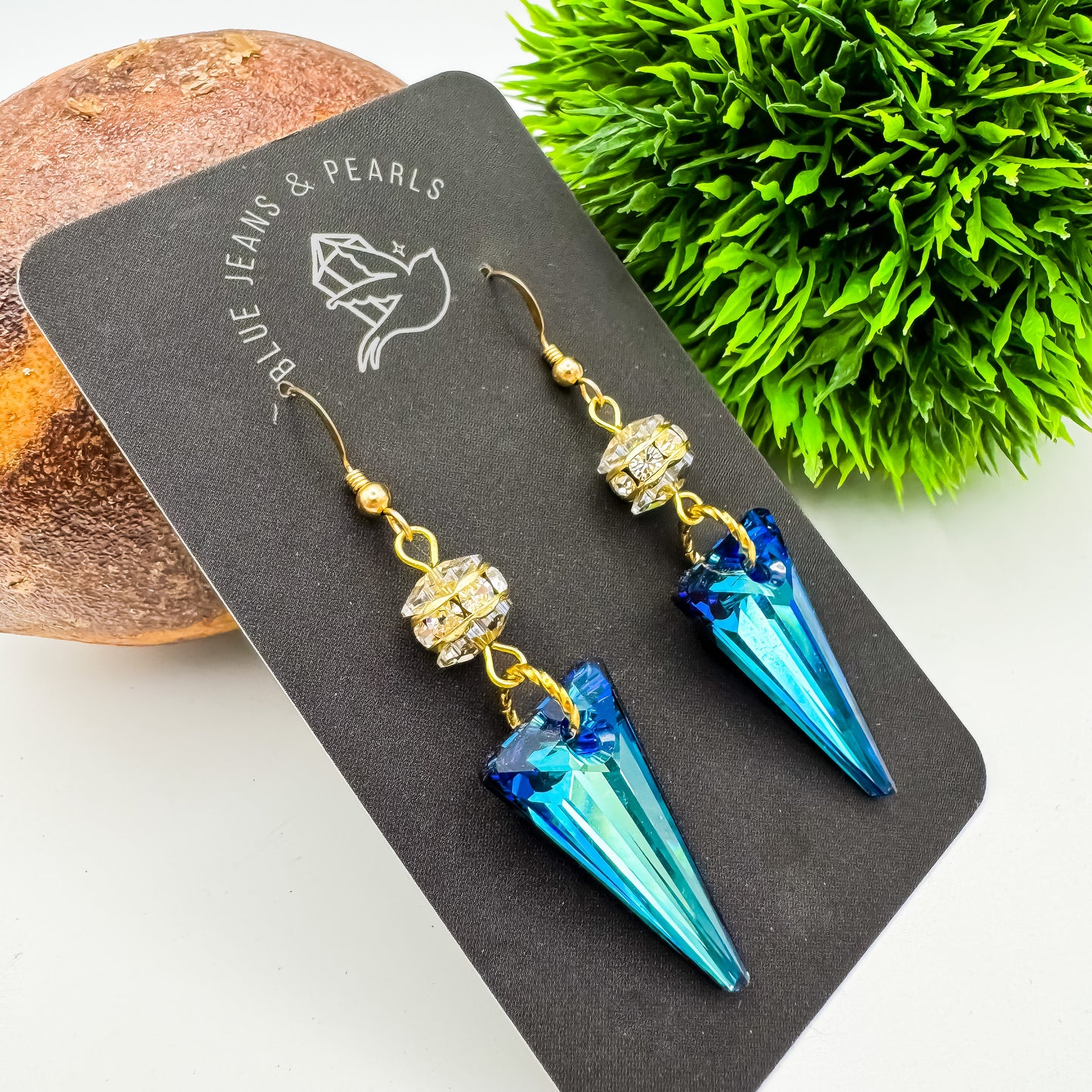 Ocean Prism Earrings | 14kt Gold Hooks