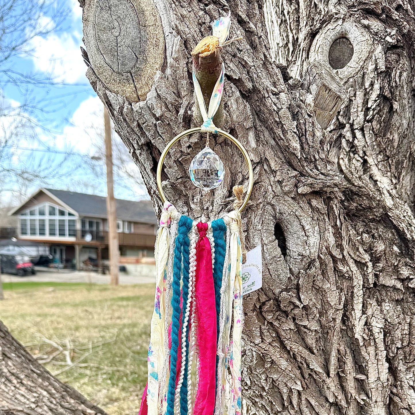 Sari Silk Suncatchers - Electric Cotton Candy