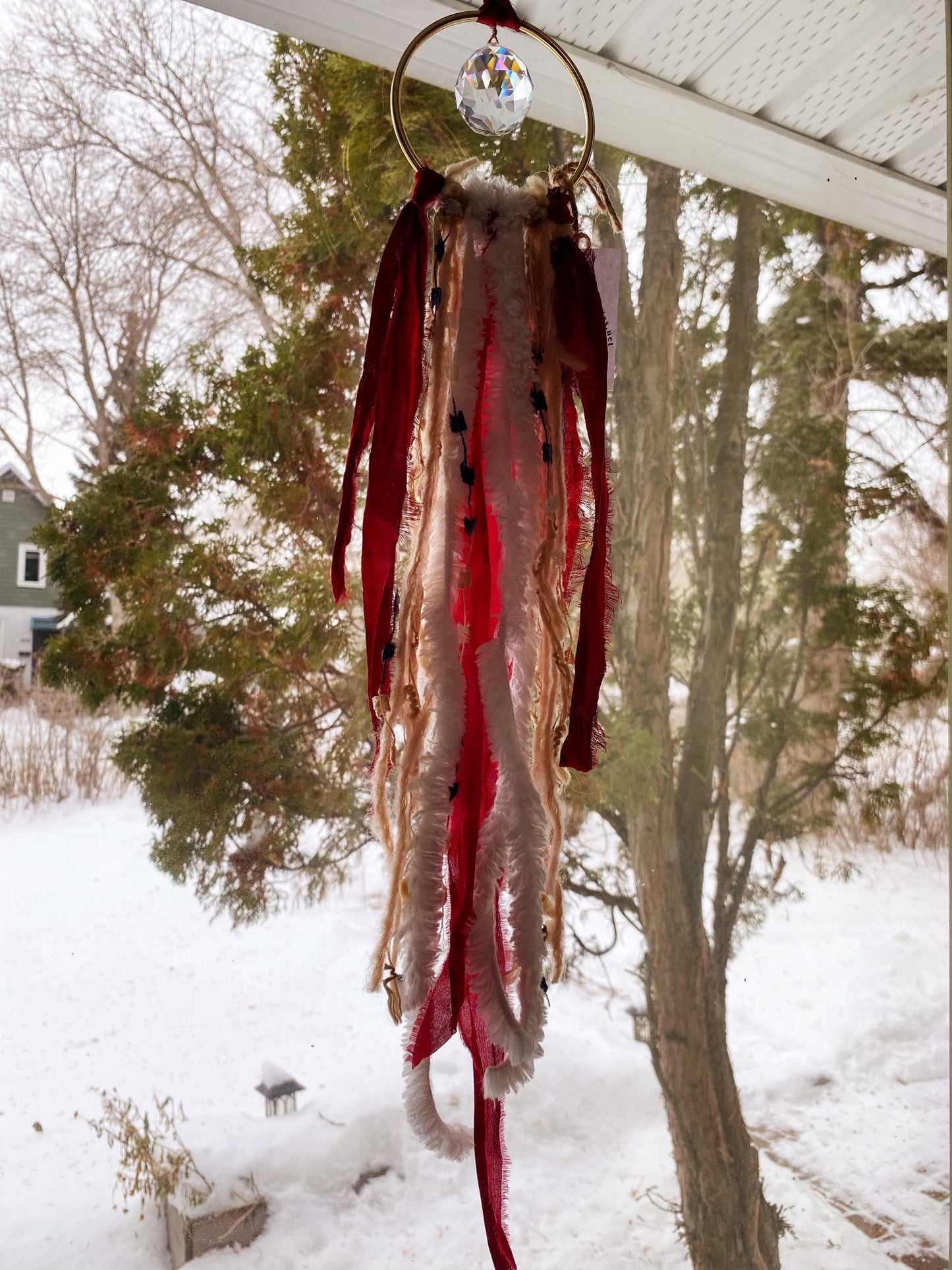 Sari Silk Christmas Suncatchers