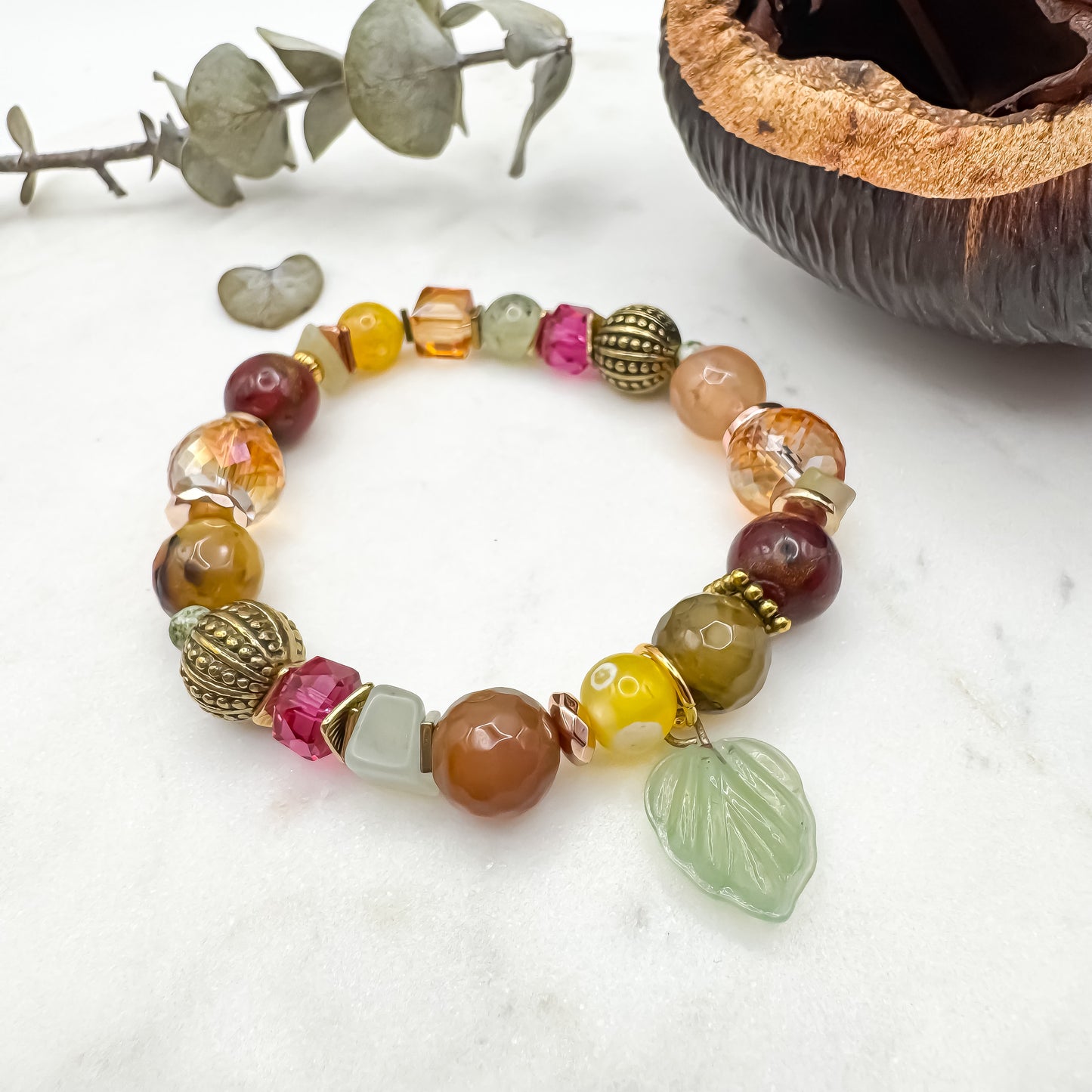 Prairie Sunsets Fuschia & Firelight Bracelet (8)