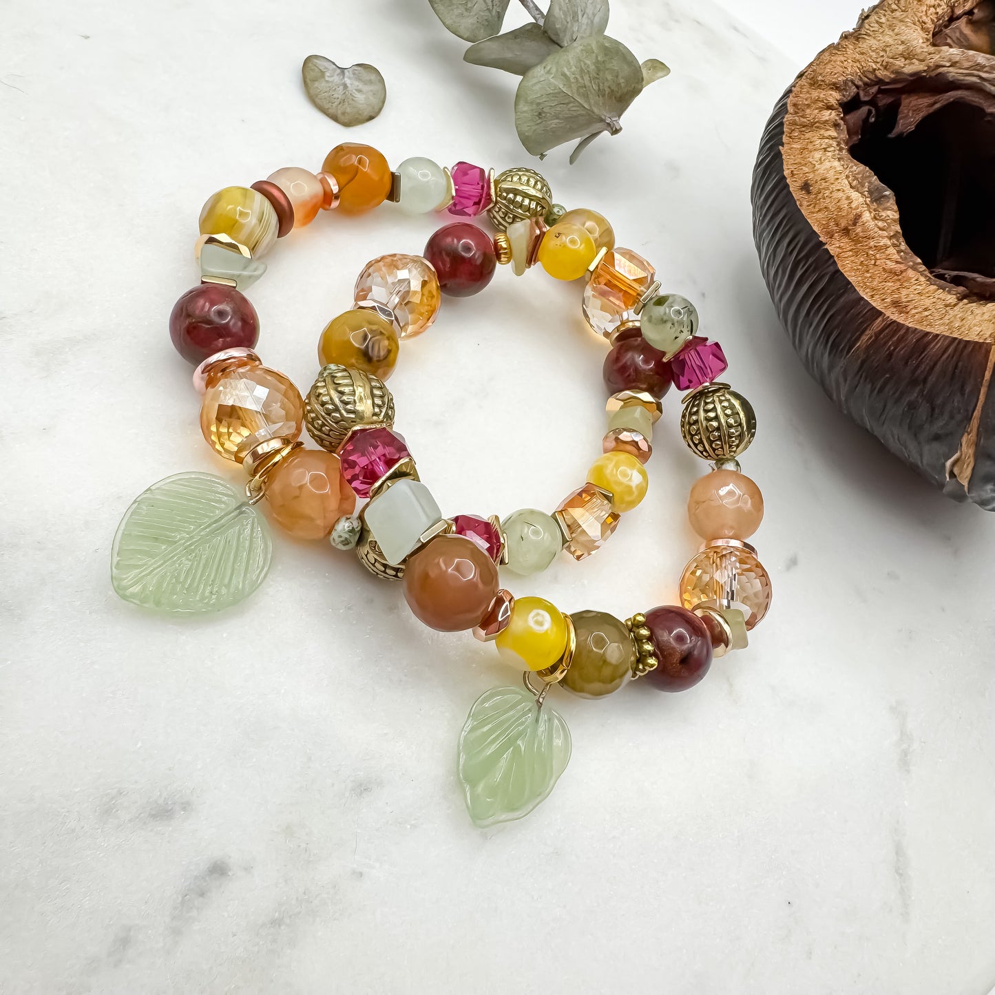 Prairie Sunsets Fuschia & Firelight Bracelet (7)