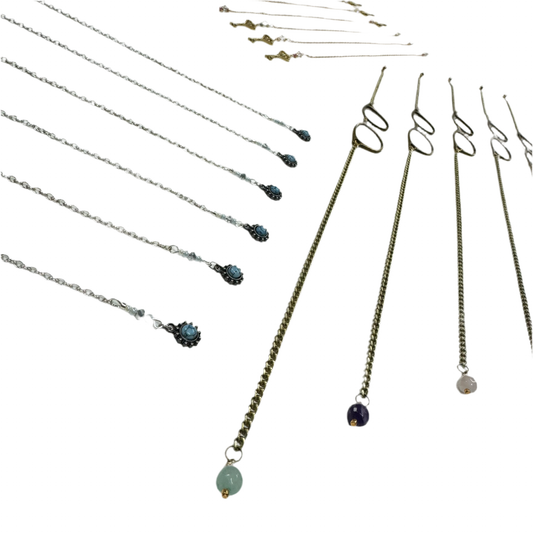 Glasses Charm Bookmark - Amethyst