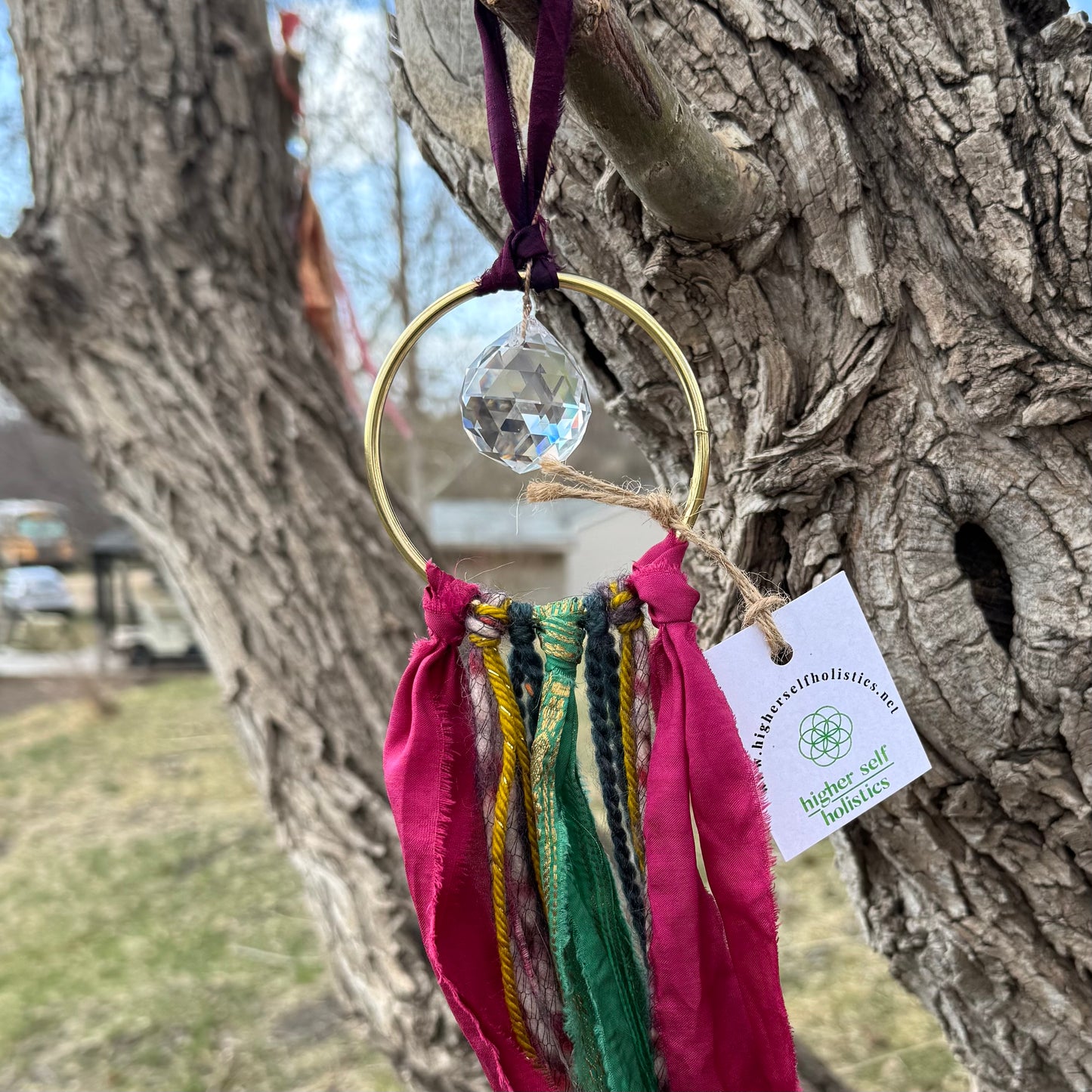 Sari Silk Suncatchers - Emerald Essence